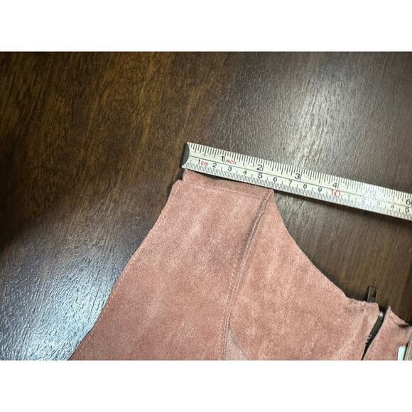 Umgee Faux Suede Dress Women Medium Indie Boho Western Festival Aztec Light Twee - Picture 7 of 9